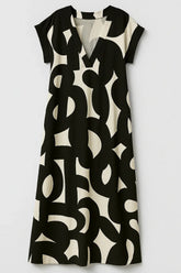Chic Women'S V-Neck Maxi Dress With An Elegant Silhouette