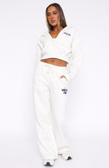 Offstage Wide Leg Sweatpants Mineral Grey