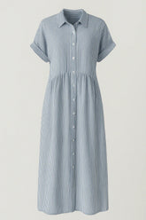 Ladies' Elegant Midi Dress With Pockets