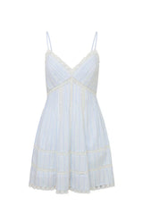 Docila Cotton Striped Dress - VINTAGE VOYAGE