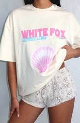 The Heart Doesn't Lie Oversized Tee Cream
