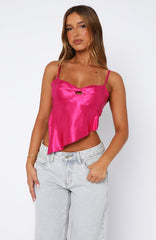 Took My Heart Top Magenta