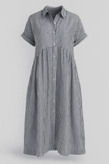 Ladies' Elegant Midi Dress With Pockets