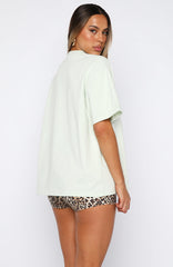 11th Street Concrete Jungle Oversized Tee Iced Matcha