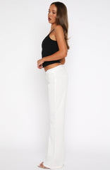 Getting You Close Pants White Pinstripe