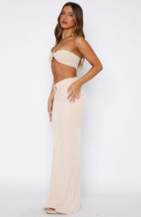 Lil Mermaid Maxi Skirt Latte